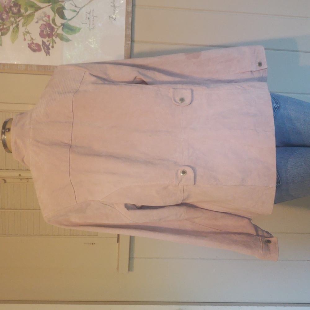 ISAAC MIZRAHI LIVE SUEDE FLIGHT JACKET SIZE 22 IN WOMENS - Picture 8 of 14